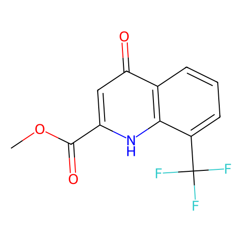 Methyl 4-hydroxy-8-(trifluoromethyl)quinoline-2-carboxylate, min 98%, 25 grams