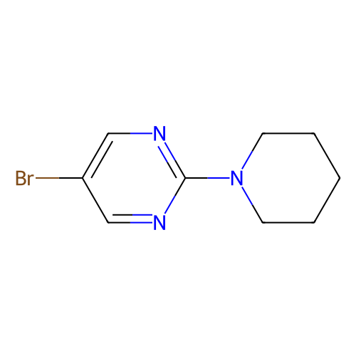 (5-Bromopyrimidin-2-yl)piperidine, min 95%, 100 grams