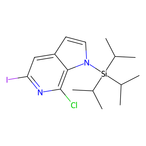 7-Chloro-5-iodo-1-(triisopropylsilyl)-1H-pyrrolo[2, 3-c]pyridine, 1 gram