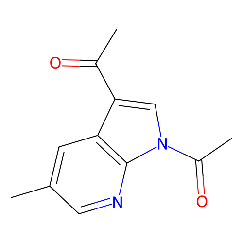 1, 1'-(5-Methyl-1H-pyrrolo[2, 3-b]pyridine-1, 3-diyl)diethanone, 1 gram