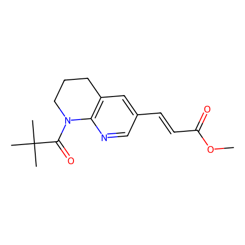 (E)-Methyl 3-(8-pivaloyl-5, 6, 7, 8-tetrahydro-1, 8-naphthyridin-3-yl)acrylate, 1 gram