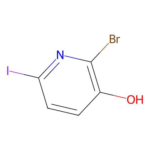 2-Bromo-6-iodopyridin-3-ol, min 98%, 1 gram