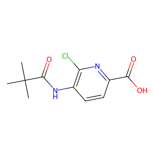 6-Chloro-5-pivalamidopicolinic acid, 1 gram