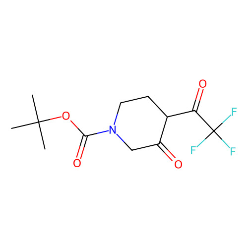 tert-butyl 3-oxo-4-(trifluoroacetyl)piperidine-1-carboxylate, min 97%, 1 gram