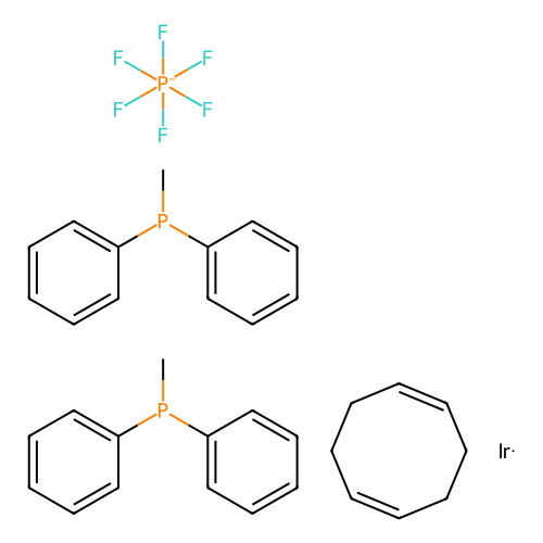 (1, 5-Cyclooctadiene)bis(methyldiphenylphosphine)iridium(I) hexafluorophosphate, min 97%, 1 gram