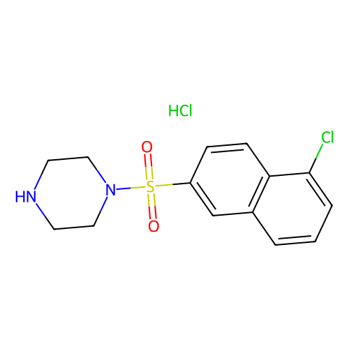 4-(5-Chloro-naphthalene-2-sulfonyl)-piperazine hydrochloride, 100 mg