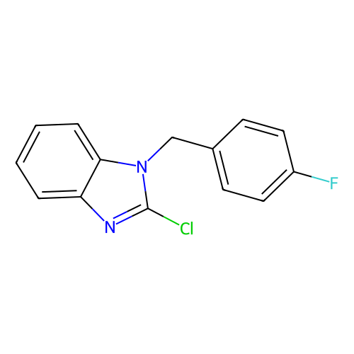 2-Chloro-1-(4-fluorobenzyl)benzimidazole, min 97%, 100 grams