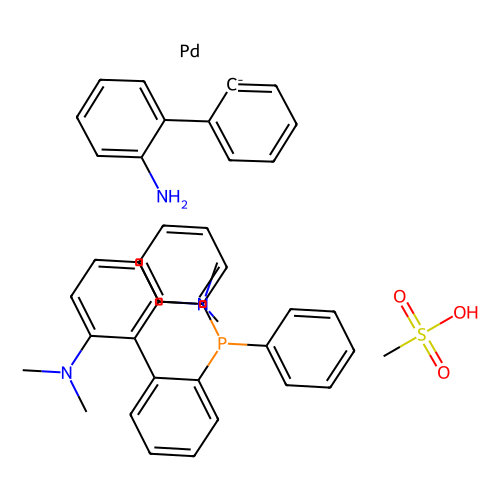 Methanesulfonato[2-diphenylphosphino-2'', 6''-bis(dimethylamino)-1, 1-biphenyl](2''-amino-1, 1''-biphenyl-2-yl)palladium(II), 1 gram