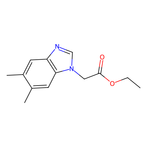 Ethyl 5, 6-dimethyl-1H-benzimidazole-1-acetate, min 98%, 1 gram