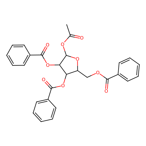 B-D-Ribofuranose 1-acetate 2, 3, 5-tribenzoate, min 98%, 100 grams