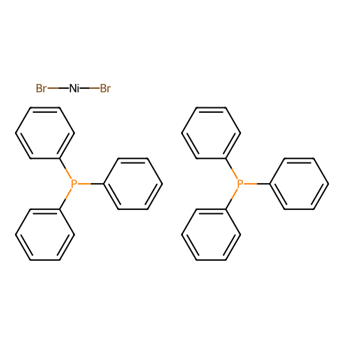 Dibromobis(triphenylphosphine)nickel(II), min 99%, 100 grams