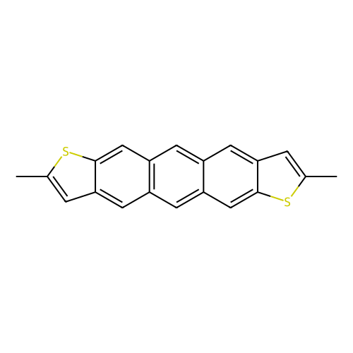 2, 8-Dimethylanthra[2, 3-b:6, 7-b']dithiophene (purified by sublimation), 100 mg