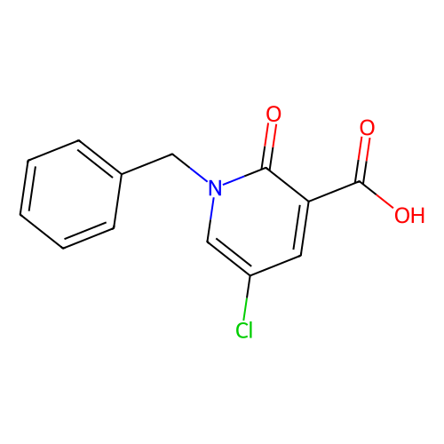 1-Benzyl-5-chloro-2-oxo-1, 2-dihydropyridine-3-carboxylic acid, min 95%, 1 gram