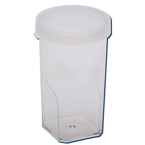 Coulter Cups, Polystyrene with lid, Leakproof, Graduated, case/1000