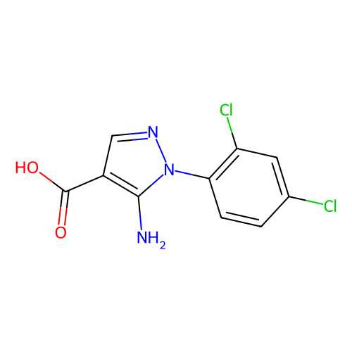 5-amino-1-(2, 4-dichlorophenyl)-1H-pyrazole-4-carboxylic acid, min 95%, 1 gram