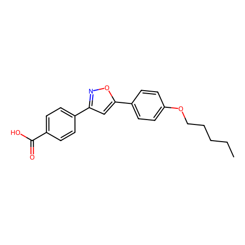 4-(5-{4-[(Pent-1-yl)oxy]phenyl}isoxazol-3-yl)benzoic acid, min 98%, 1 gram