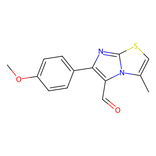 6-(4-Methoxyphenyl)-3-methylimidazo[2, 1-b]thiazole-5-carbaldehyde, 250 mg