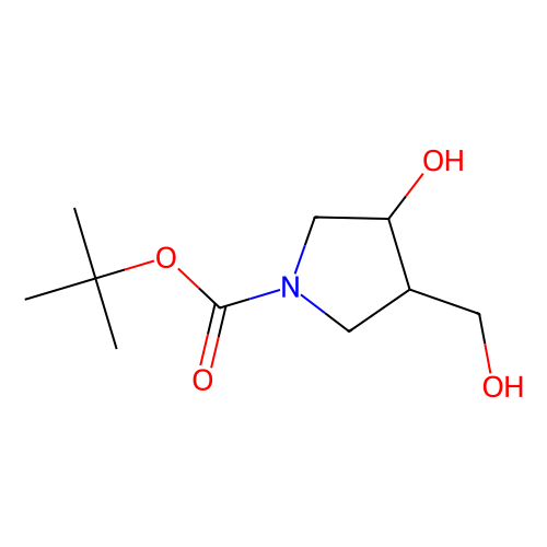 tert-butyl (3R, 4R)-3-hydroxy-4-(hydroxymethyl)pyrrolidine-1-carboxylate, min 97%, 1 gram