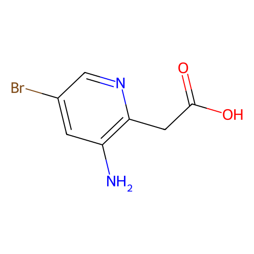 (3-Amino-5-bromopyridin-2-yl)acetic acid, min 95%, 1 gram