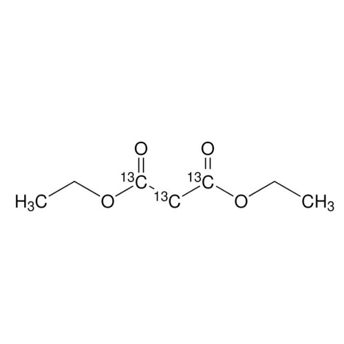 Diethyl malonate-1, 2, 3-13C3, min 99 atom% 13C, min 98%, 100 mg