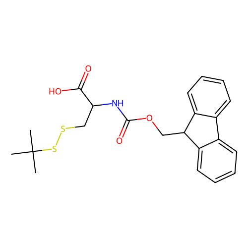 Fmoc-d-cys(stbu)-oh, min 95%, 100 mg