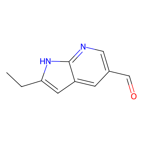 2-Ethyl-1H-pyrrolo[2, 3-b]pyridine-5-carbaldehyde, 1 gram