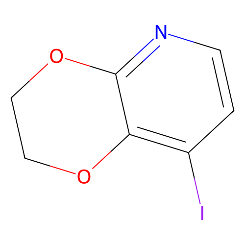 8-Iodo-2, 3-dihydro-[1, 4]dioxino[2, 3-b]pyridine, min 95%, 100 mg