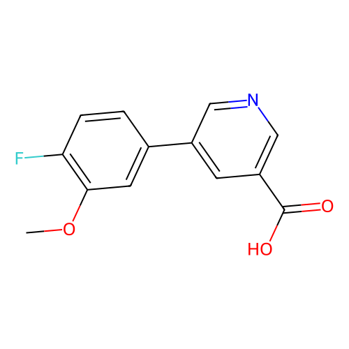 5-(4-Fluoro-3-methoxyphenyl)nicotinic acid, min 98%, 1 gram