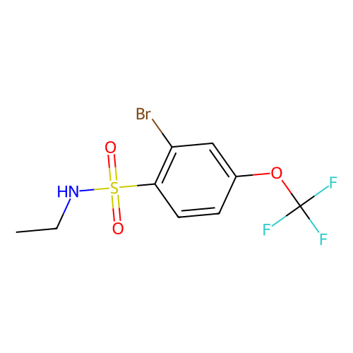 N-Ethyl 2-Bromo-4-trifluoromethoxybenzenesulfonamide, min 98%, 1 gram