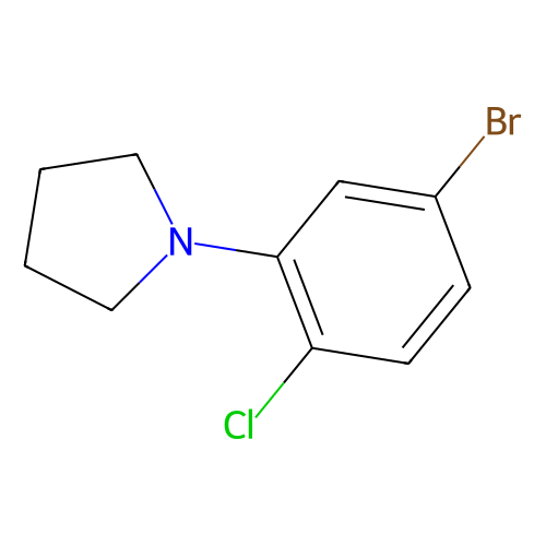 1-(5-Bromo-2-chlorophenyl)pyrrolidine, min 97%, 1 gram