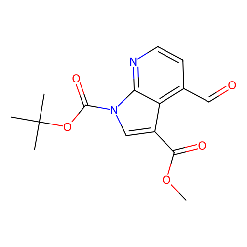 1-tert-Butyl 3-methyl 4-formyl-1H-pyrrolo[2, 3-b]pyridine-1, 3-dicarboxylate, 1 gram