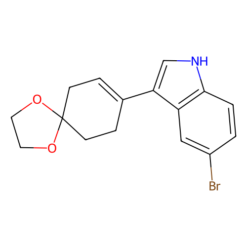5-Bromo-3-(1, 4-dioxaspiro[4.5]dec-7-en-8-yl)-1H-indole, 1 gram