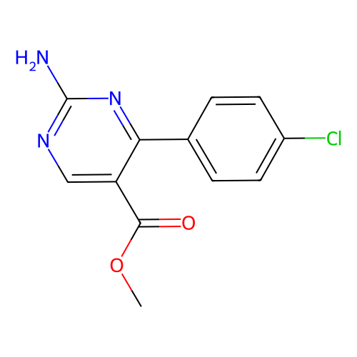 Methyl 2-amino-4-(4-chlorophenyl)pyrimidine-5-carboxylate, min 98%, 1 gram