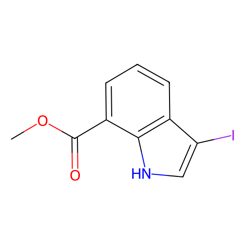 methyl 3-iodo-1H-indole-7-carboxylate, min 97%, 1 gram