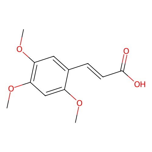 2, 4, 5-Trimethoxycinnamic Acid, min 97%, 100 grams