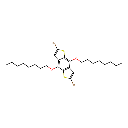 2, 6-Dibromo-4, 8-bis(n-octyloxy)benzo[1, 2-b:4, 5-b']dithiophene, min 98% (HPLC), 1 gram