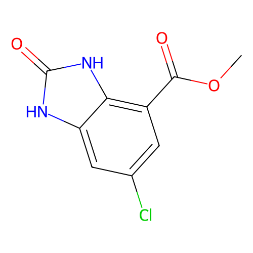Methyl 6-chloro-2-oxo-2, 3-dihydro-1H-benzo[d]imidazole-4-carboxylate, 100 mg
