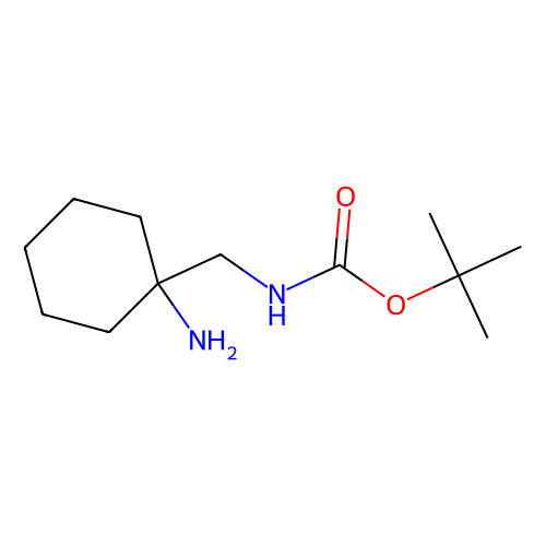 tert-butyl N-[(1-aminocyclohexyl)methyl]carbamate, min 97%, 1 gram