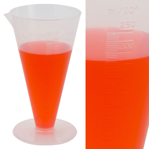250mL Conical, Graduated Cylinders, case/6