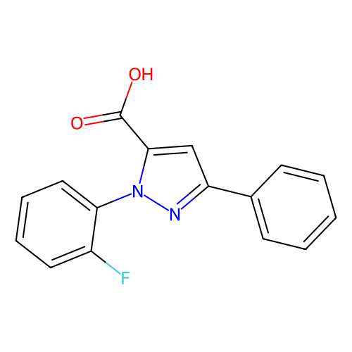 1-(2-FLUOROPHENYL)-3-PHENYL-1H-PYRAZOLE-5-CARBOXYLIC ACID, 250 mg
