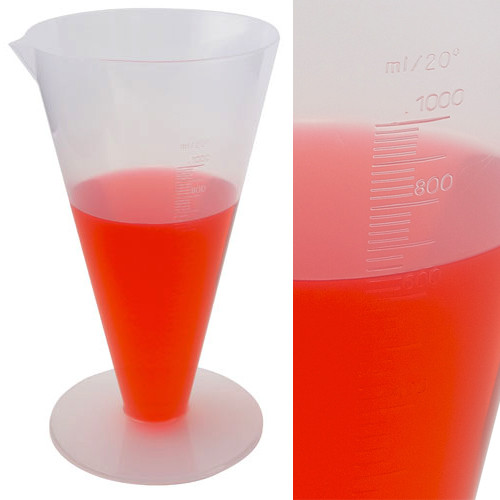 1000mL Conical, Graduated Cylinder, case/6