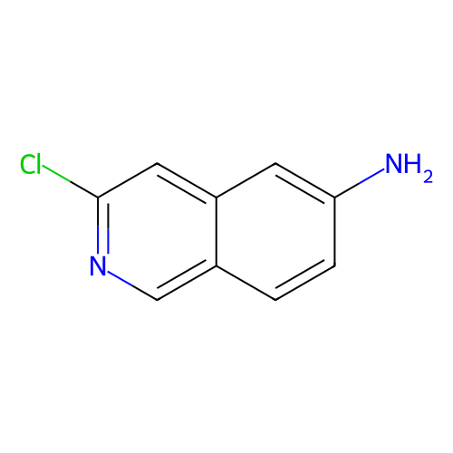 6-Amino-3-chloroisoquinoline, 500 mg