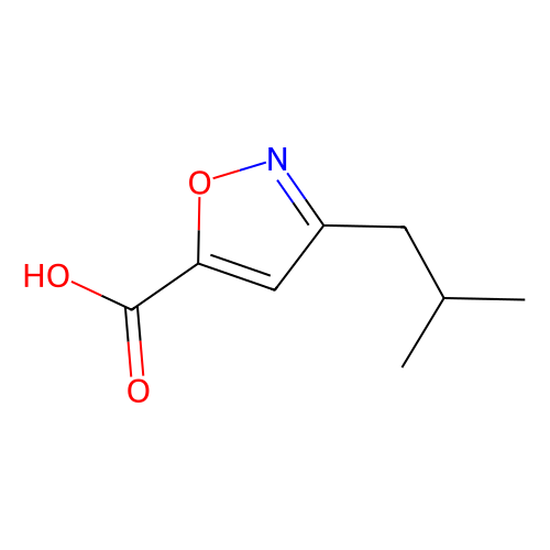 3-Isobutylisoxazole-5-carboxylic acid, 1 gram, Reagent Grade