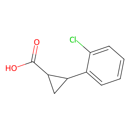 2-(2-chlorophenyl)cyclopropane-1-carboxylic acid, min 97%, 1 gram