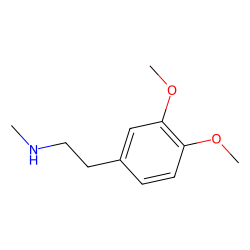 2-(3, 4-Dimethoxyphenyl)-N-methylethylamine, min 95% (GC), 100 grams