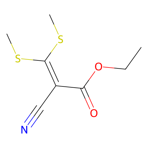 Ethyl 3, 3-Bis(methylthio)-2-cyanoacrylate, min 98% (N), 100 grams