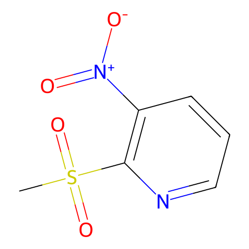 2-Methanesulfonyl-3-nitropyridine, min 98%, 1 gram