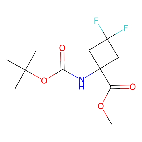 Methyl 1-{[(tert-butoxy)carbonyl]amino}-3, 3-difluorocyclobutane-1-carboxylate, min 97%, 1 gram