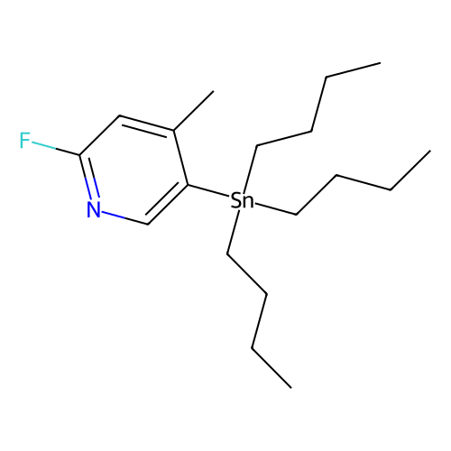 2-Fluoro-4-methyl-5-(tributylstannyl)pyridine, 1 gram