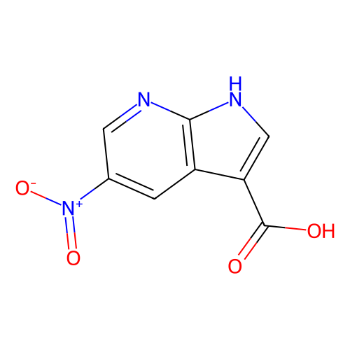 5-nitro-1H-pyrrolo[2, 3-b]pyridine-3-carboxylic acid, min 97%, 1 gram